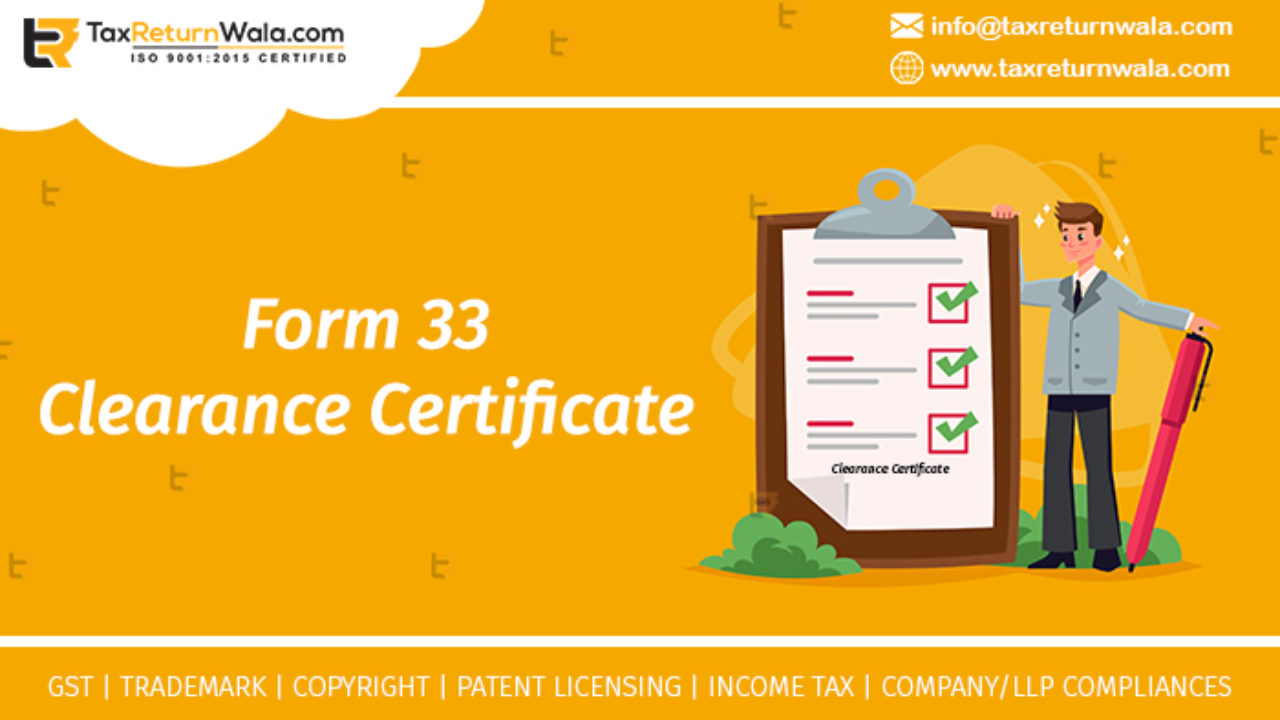 Form 33 Clearance Certificate - File Taxes Online